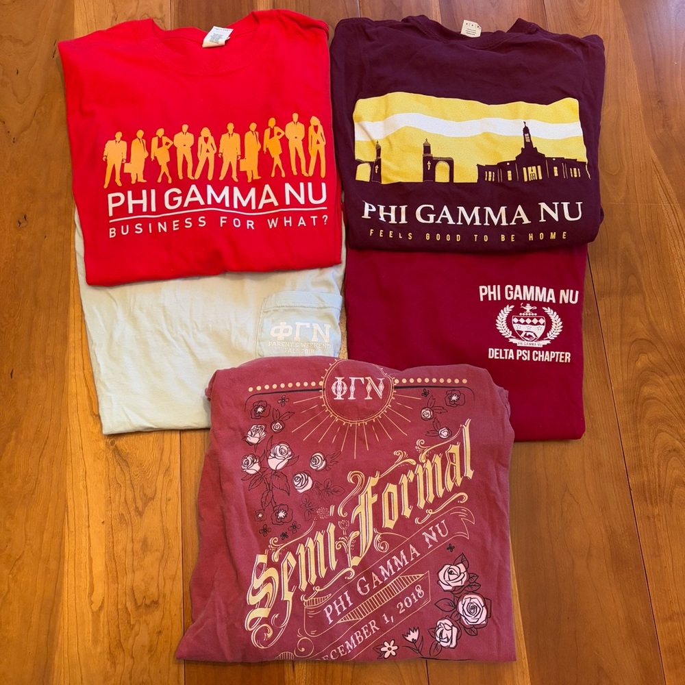 Phi Gamma Nu (PGN) Business Fraternity T-shirts